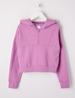 SUPERFIT GIRL 1/4 Zip Hoodie, Orchid Pink product photo