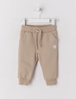 Teeny Weeny Play Time Terry Trackpants, Oat Milk product photo View 03 S