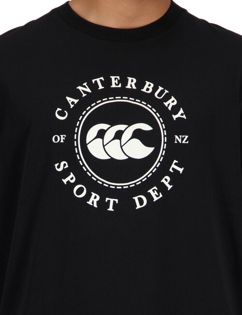 Canterbury Sport Dept Logo Tee, Jet Black product photo View 03 L