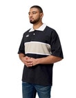 Canterbury Yarn Dye Stripe Rugby Shirt, Jet Black product photo View 03 S