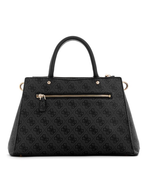 Guess Zamira Luxury Satchel, Coal Logo product photo View 02 L