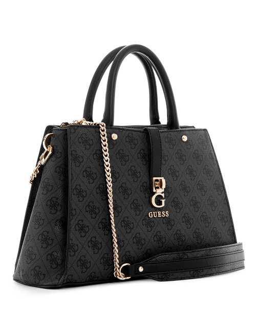 Guess Zamira Luxury Satchel, Coal Logo product photo View 03 L