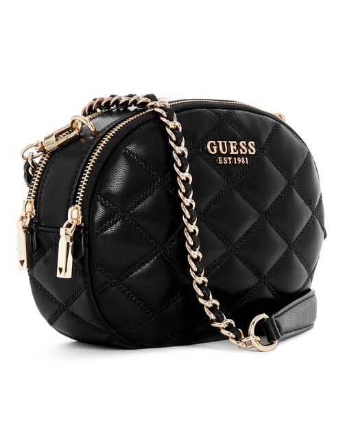 Guess Tamsin Double Zip Crossbody Bag, Black product photo View 03 L