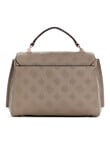 Guess Zarela Top Handle Flap, Dark Taupe Logo product photo View 02 S