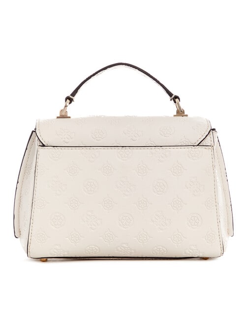 Guess Zarela Top Handle Flap, Off-White Logo product photo View 02 L
