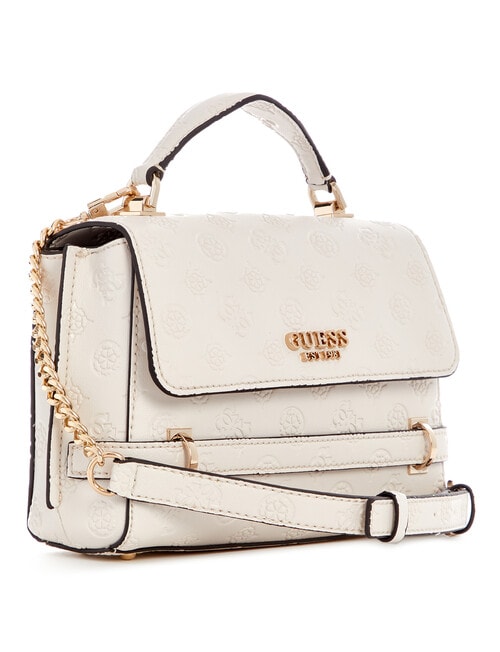 Guess Zarela Top Handle Flap, Off-White Logo product photo View 03 L