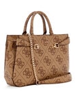 Guess Lorelei Girlfriend Satchel, Latte Logo product photo View 03 S