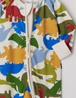 Bonds Dino Dance Party Zip Wondersuit, Green product photo View 02 S