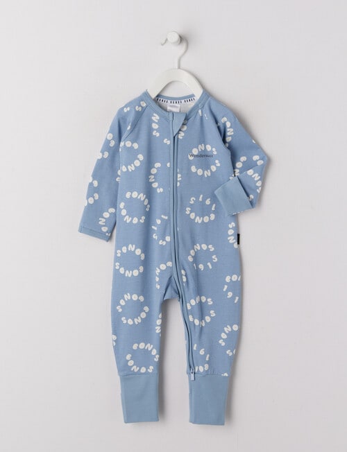 Bonds Bonds Roundabout Zip Wondersuit, Blue
