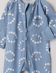 Bonds Bonds Roundabout Zip Wondersuit, Blue product photo View 02 S
