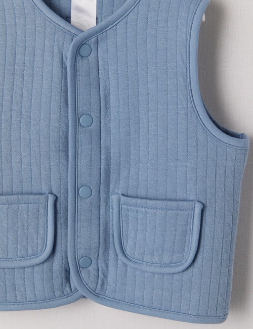 Bonds Quilted Vest, Mountain Blue product photo View 02 L