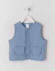 Bonds Quilted Vest, Mountain Blue product photo View 04 S