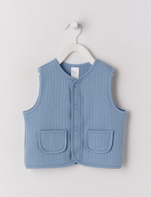 Bonds Quilted Vest, Mountain Blue product photo View 04 L