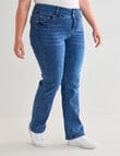 Denim Republic Curve Straight Leg Jean, Mid Wash product photo