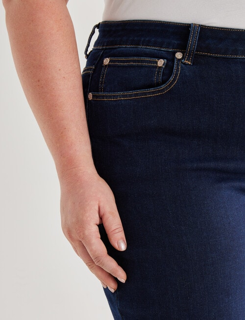 Denim Republic Curve Jean Mom -Jean, Raw Denim product photo View 04 L