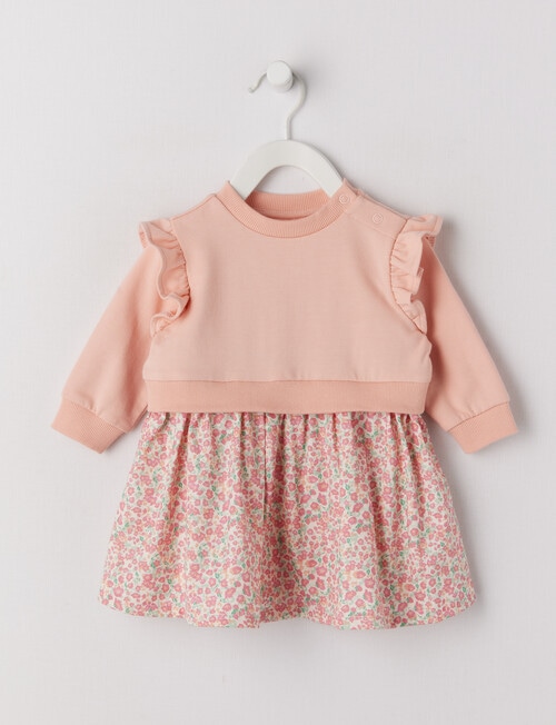 Teeny Weeny Flower Dress, Dusty Pink product photo