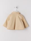 Teeny Weeny Trench Jacket with Leopard Lining, Camel product photo View 02 S