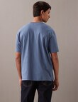 Calvin Klein Relaxed Woven Label Tee, Blue Coast product photo