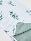 Little Bundle Muslin Blanket, 85x100cm, Eucalyptus product photo View 02 S