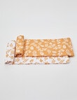 Little Bundle Muslin Wrap, 2-Pack, Mustard Leaves product photo