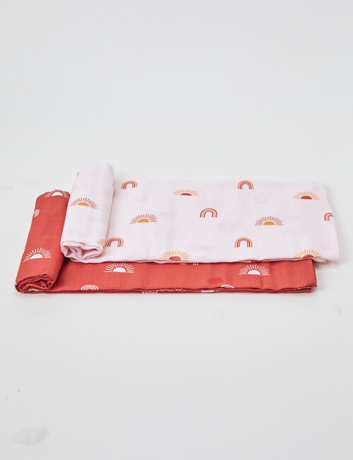 Little Bundle Muslin Wrap, 2-Pack, Soleil product photo