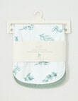 Little Bundle Muslin Burp Cloth, 2-Pack, Eucalyptus product photo View 03 S