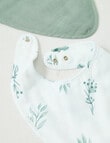 Little Bundle Muslin Dribble Bib, 2-Pack, Eucalyptus product photo View 02 S
