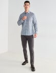 L+L Floral All Over Print Long Sleeve Shirt, Grey product photo View 03 S