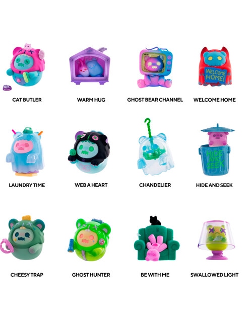 Finding Unicorn Shinwoo Ghost Bear House Figures Blind Box, Assorted product photo View 02 L