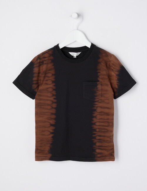 Mac & Ellie Tie Dye Short Sleeve Tee, Black product photo
