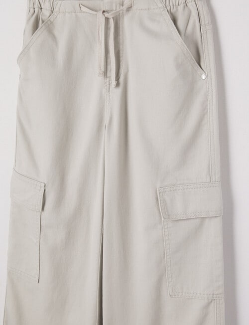 Switch Wide Leg Cargo Jean, Stone product photo View 03 L