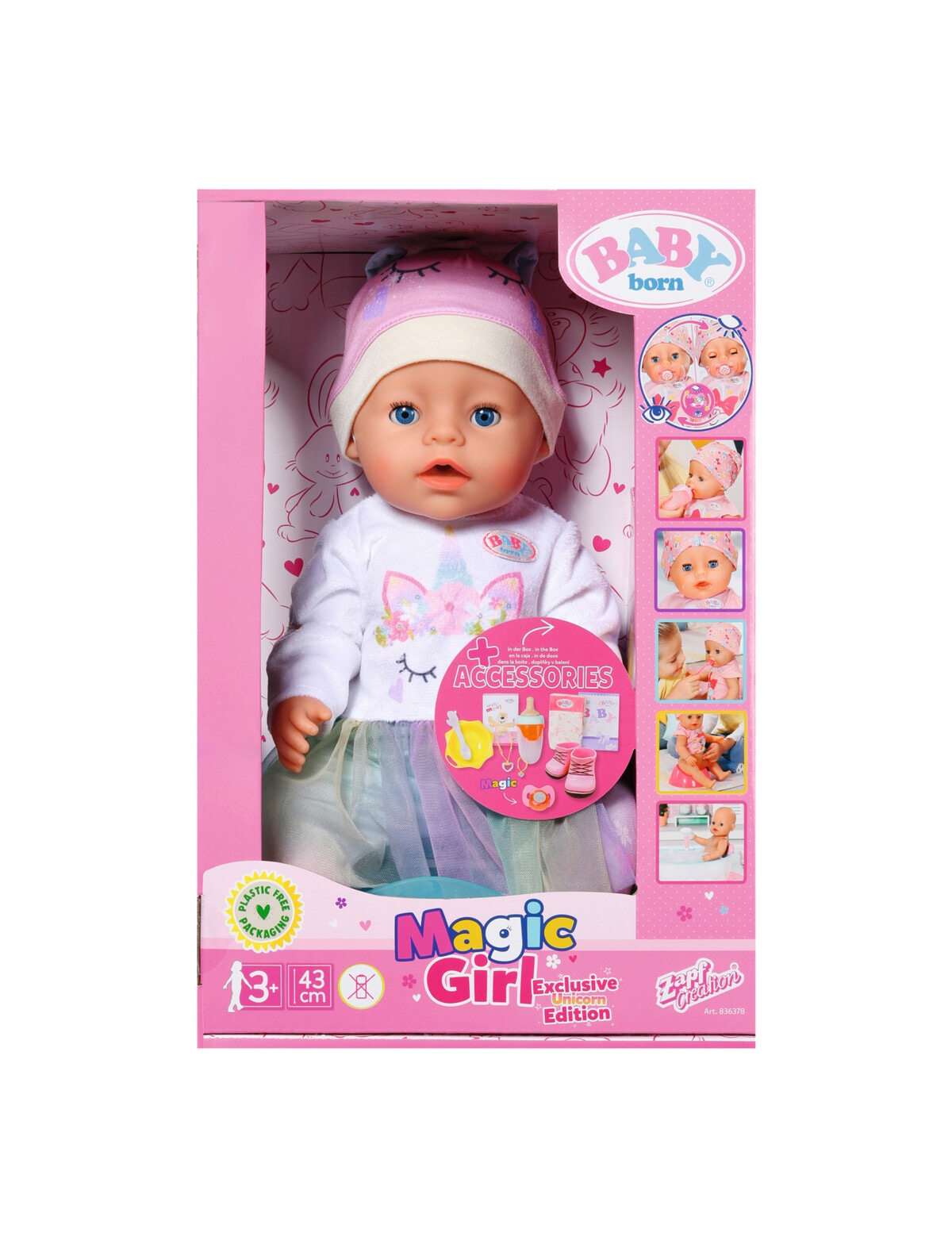 Baby Born Magic Girl Unicorn Edition Doll Infants Preschool