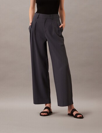 Calvin Klein Tailored Wide Leg Pant, India Ink product photo