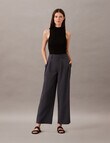 Calvin Klein Tailored Wide Leg Pant, India Ink product photo View 04 S