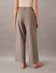 Calvin Klein Tailored Wide Leg Pant, Taupe Grey product photo View 02 S