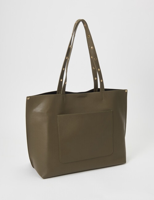 Whistle Accessories Stud Handle Tote Bag, Olive product photo