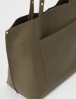 Whistle Accessories Stud Handle Tote Bag, Olive product photo View 04 S
