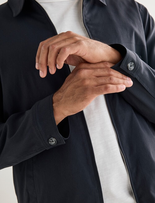 Gasoline Tech Zip Thru Jacket, Blue product photo View 04 L