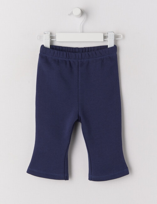 Teeny Weeny Play Time Fleece Flare Track Pants, Navy product photo