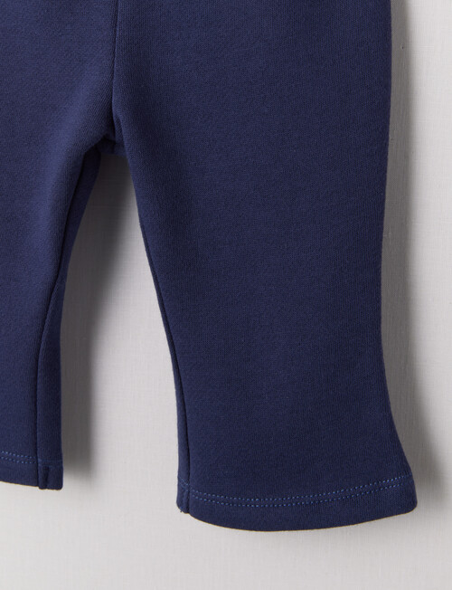 Teeny Weeny Play Time Fleece Flare Track Pants, Navy product photo View 02 L