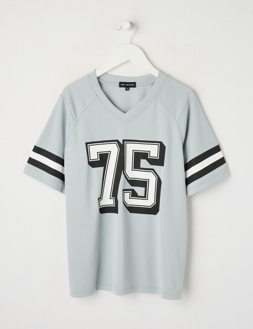 No Issue Mesh Raglan Short Sleeve Tee, Grey product photo