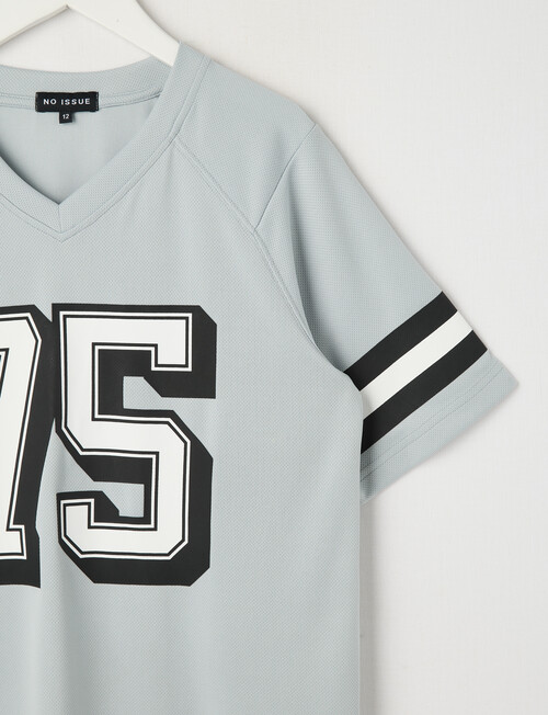 No Issue Mesh Raglan Short Sleeve Tee, Grey product photo View 02 L