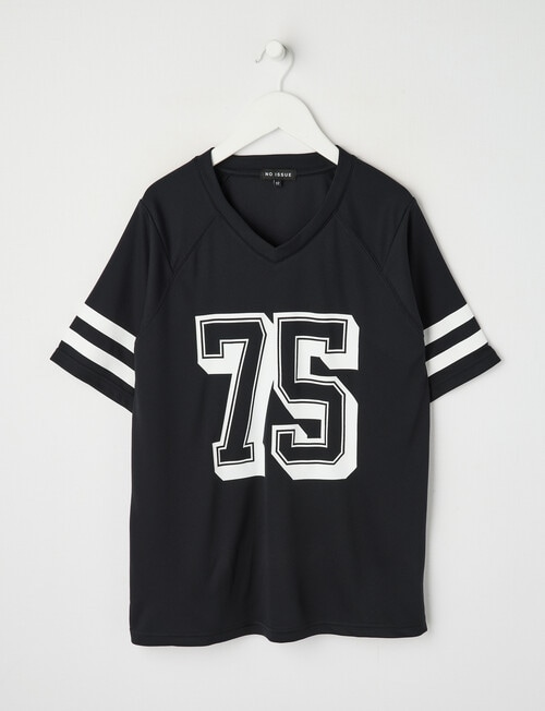 No Issue Mesh Raglan Short Sleeve Tee, Black product photo