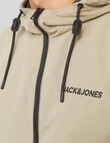 Jack & Jones Rush Hood Corriander Blocking Bomber Jacket, Coriander product photo View 02 S