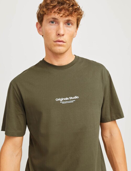 Jack & Jones Vesterbro Tee Crew Neck, Kalamata product photo View 02 L