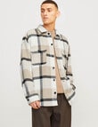 Jack & Jones Bradley Ollie Long Sleeve Overshirt, Crockery product photo View 02 S