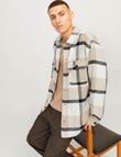 Jack & Jones Bradley Ollie Long Sleeve Overshirt, Crockery product photo View 03 S