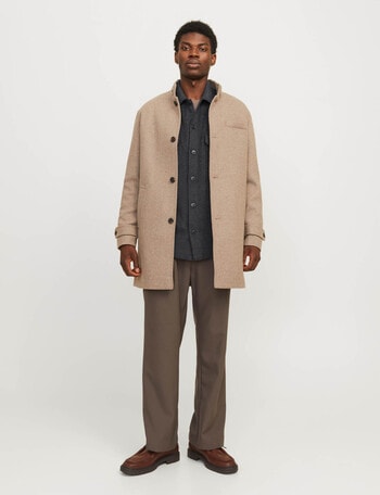 Jack & Jones Bradley Ollie Long Sleeve Overshirt, Black product photo