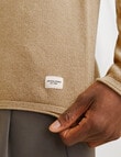 Jack & Jones Corriander Twist Hill Knit Crew Neck, Coriander product photo View 02 S