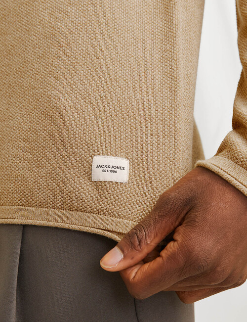 Jack & Jones Corriander Twist Hill Knit Crew Neck, Coriander product photo View 02 L